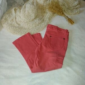 Simplicity Coral Pants with Polka Dot Lining